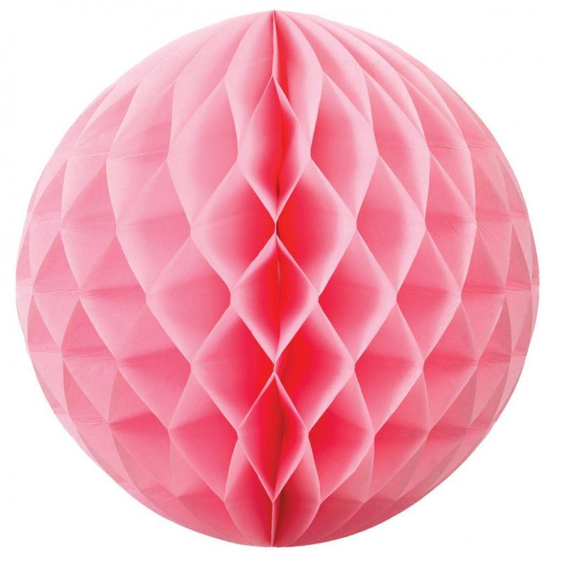 Pink Honeycomb Ball - 35cm - The Base Warehouse