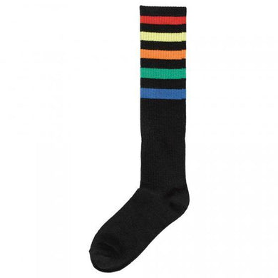 Rainbow Striped Knee Socks - The Base Warehouse