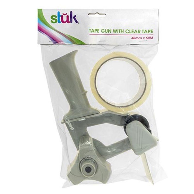 Tape Gun with Clear Tape - 48mm x 50m