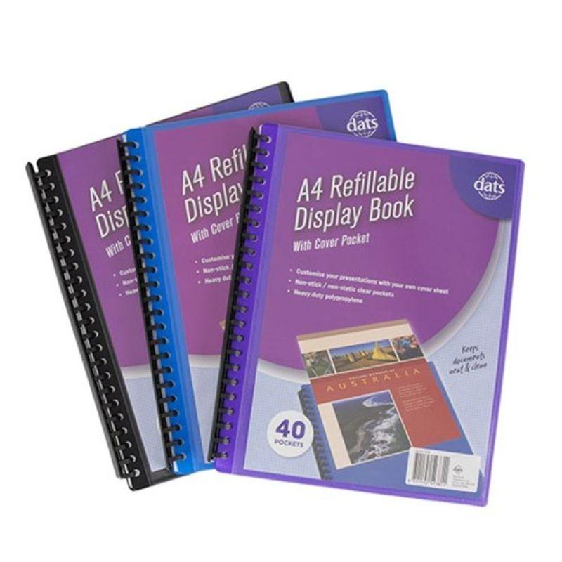 A4 Display Book PP Cover with 40 Inserts - The Base Warehouse