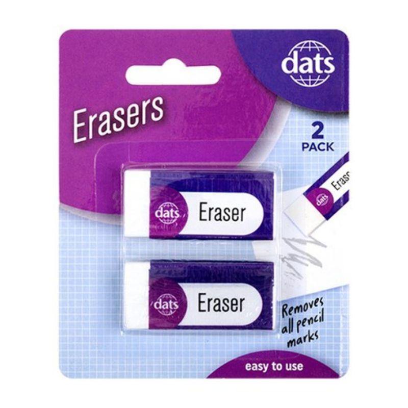 2 Pack Vinyl Erasers - The Base Warehouse