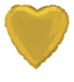 Load image into Gallery viewer, Gold Heart Foil Balloon - 45cm - The Base Warehouse
