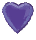 Load image into Gallery viewer, Purple Heart Foil Balloon - 45cm
