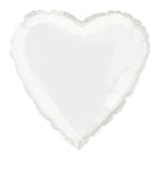 Load image into Gallery viewer, White Heart Foil Balloon - 45cm
