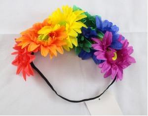 Rainbow Large Daisy Headband - The Base Warehouse