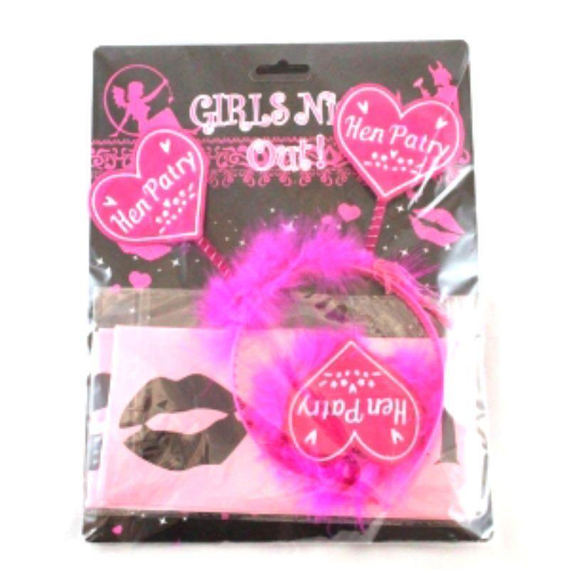 Hens Sash & Headband Set - The Base Warehouse