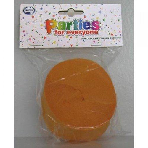 Honey Yellow Crepe Streamer - 30m - The Base Warehouse