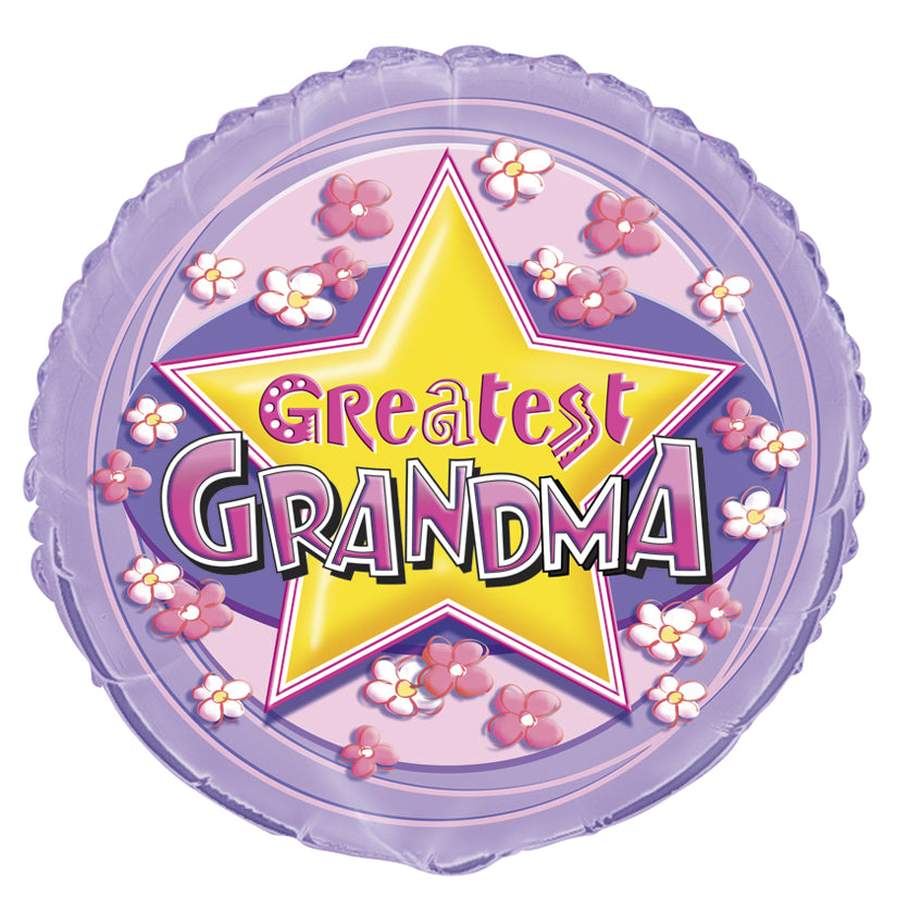 Greatest Grandma Round Foil Balloon - 45cm