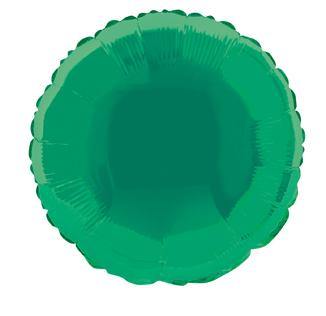 Green Round Foil Balloon - 45cm - The Base Warehouse