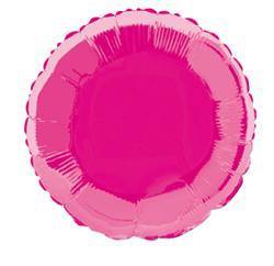 Hot Pink Round Foil Balloon - 45cm - The Base Warehouse