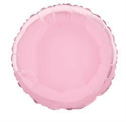 Pastel Pink Round Foil Balloon - 45cm