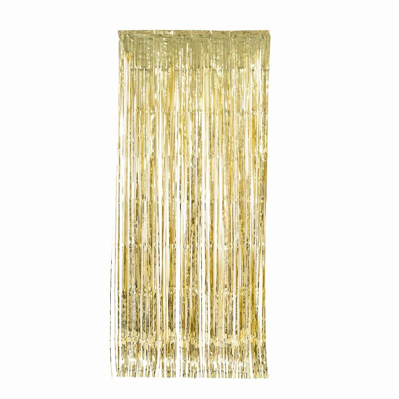 Gold Metallic Curtains - 90cm x 200cm