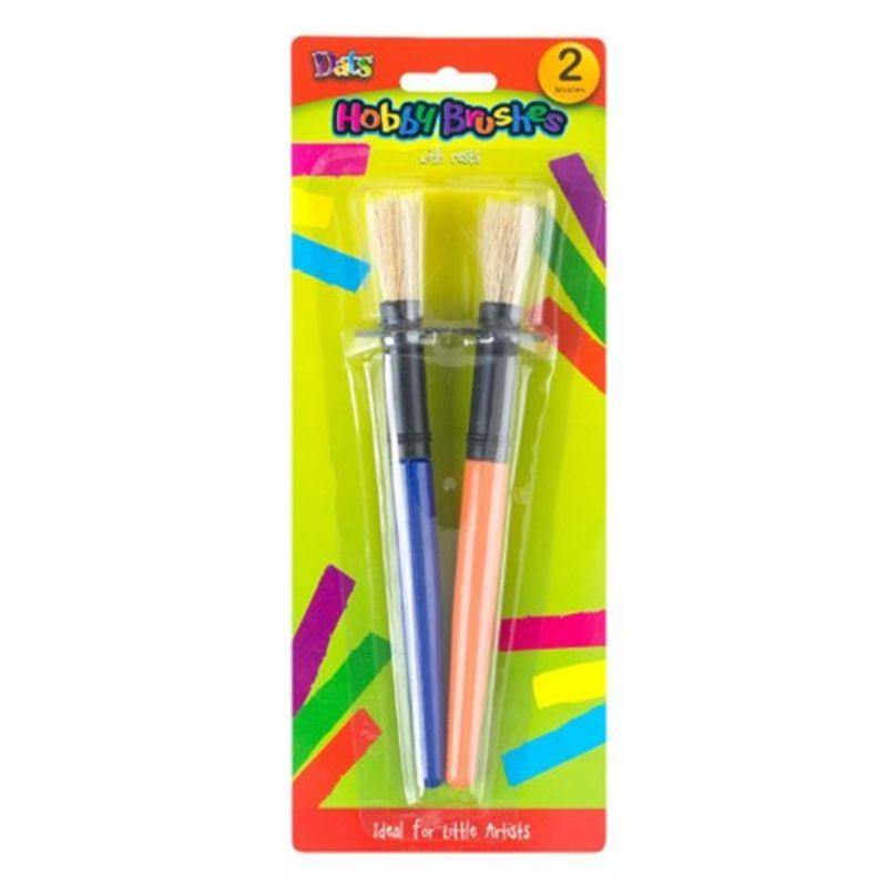 2 Pack Kids Hobby Paint Brush with Rest