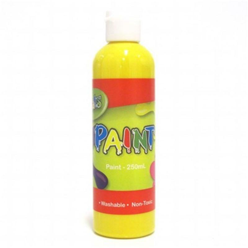 Yellow Washable Tempera Paint Bottle - 250ml