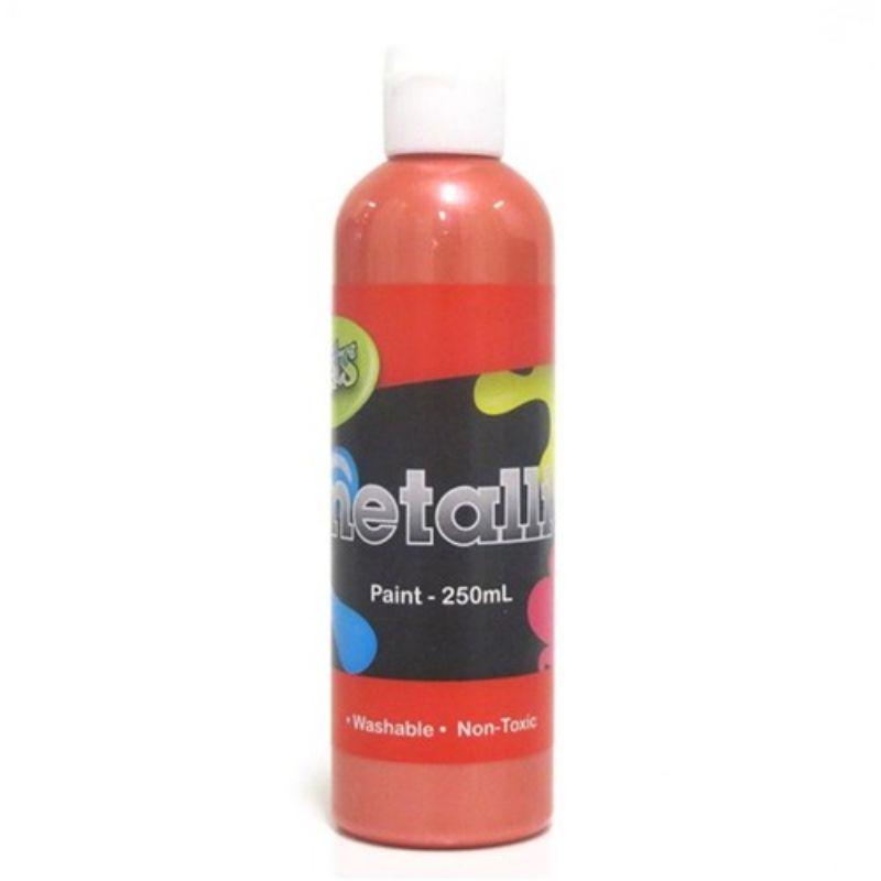 Paint Washable Bottle 250ml Metallic Red