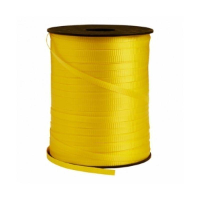 Yellow Crimped Ribbon Spool - 5mm x 457m - The Base Warehouse
