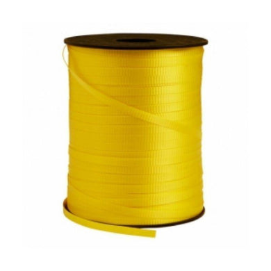Yellow Crimped Ribbon Spool - 5mm x 457m - The Base Warehouse