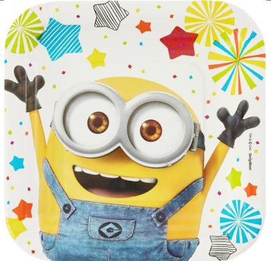 Despicable Me Square Plate Despicable Me Minion Made Luncheon Plates - The Base Warehouse