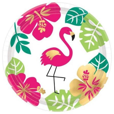 8 Pack You Had Me At Aloha Paper Plates - Small - The Base Warehouse