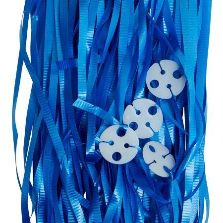 25 Pack True Blue Clipped Balloon Ribbon - The Base Warehouse