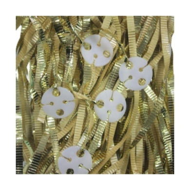 25 Pack Metallic Gold Clipped Balloon Ribbons - The Base Warehouse