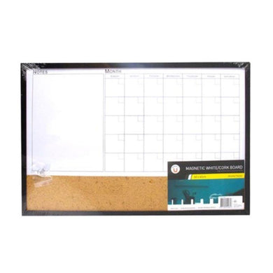 Magnetic Calendar Corkboard - 60cm x 40cm - The Base Warehouse