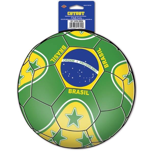 Soccer Ball Cut Out Brasil - 25cm - The Base Warehouse