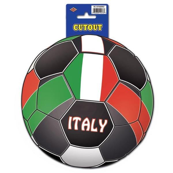 Soccer Ball Cut out Italy - 25cm