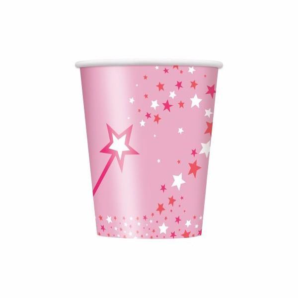 8 Pack Princess Unicorn Paper Cups - 270ml