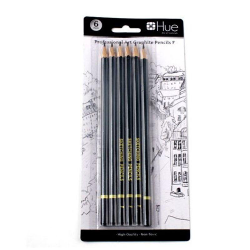 6 Pack Professional Graphic Art Pencil - F - The Base Warehouse