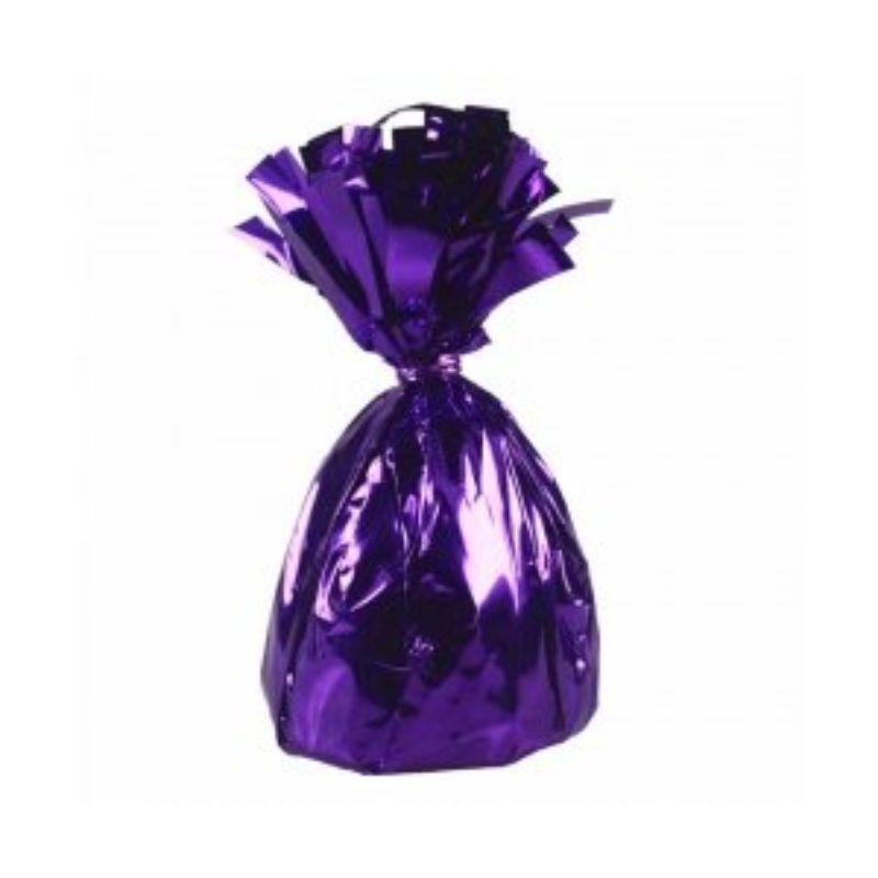 Purple Foil Balloon Weight - 185g - The Base Warehouse