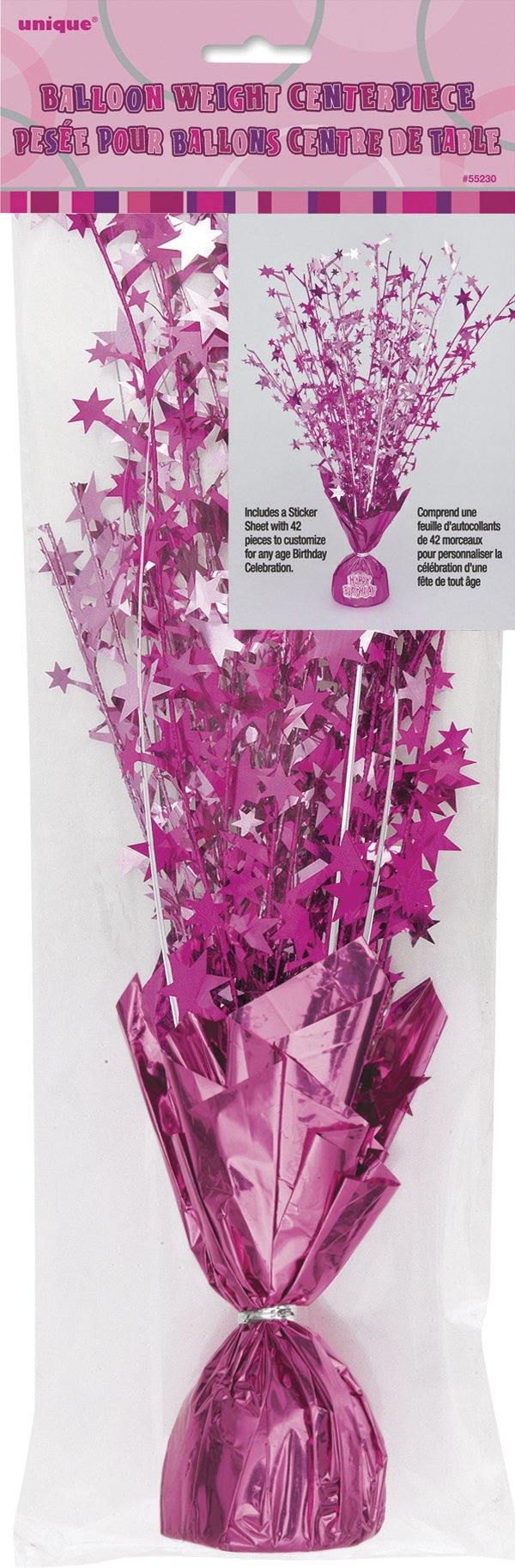 Glitz Pink Foil Balloon Weight Centrepiece - The Base Warehouse