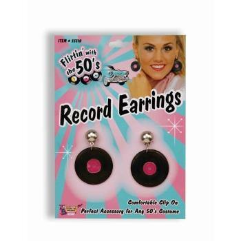 50s Record Earrings - The Base Warehouse