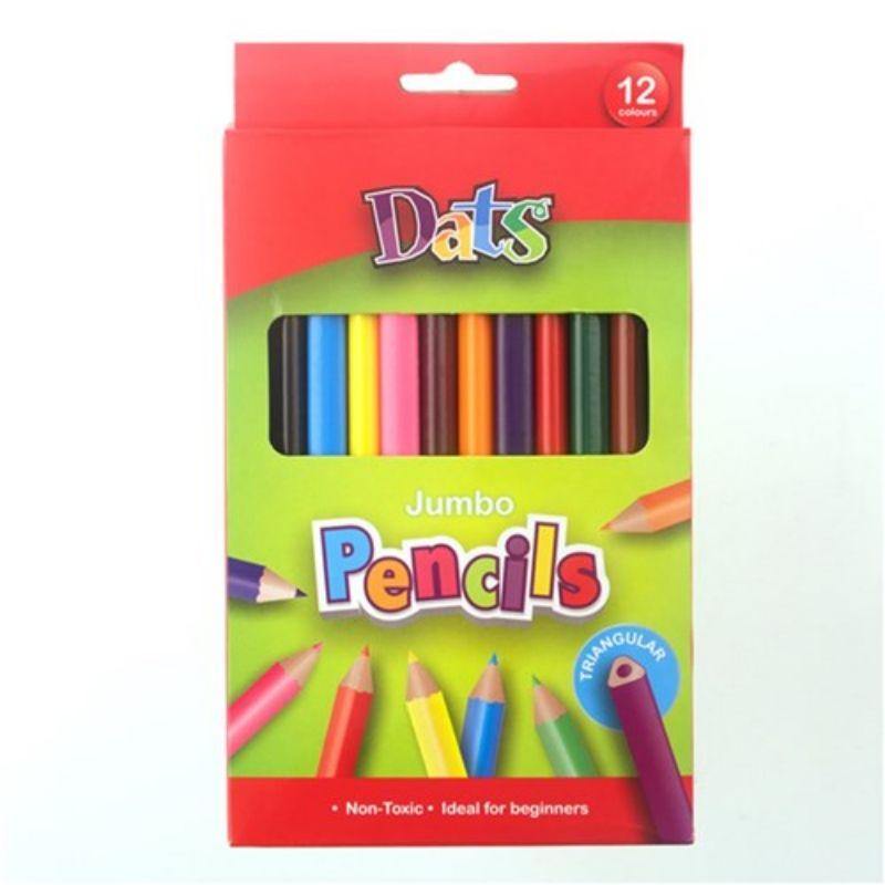 12 Pack Jumbo Colour Pencils