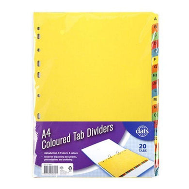 A to Z Paperboard Tab Dividers - A4 - The Base Warehouse