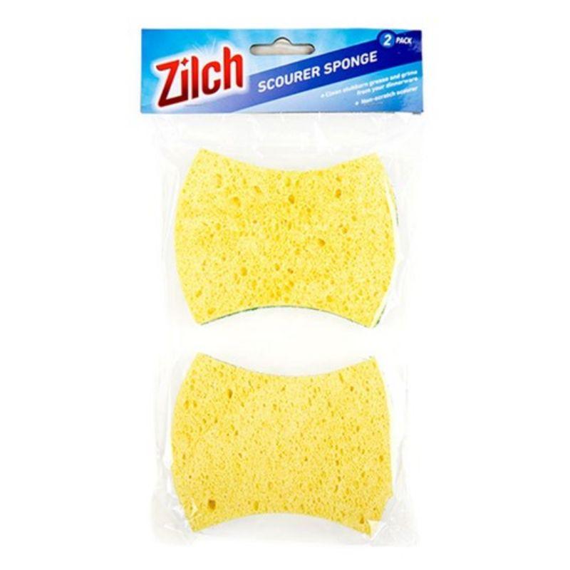 2 Pack 2 in 1 Scourer Sponges