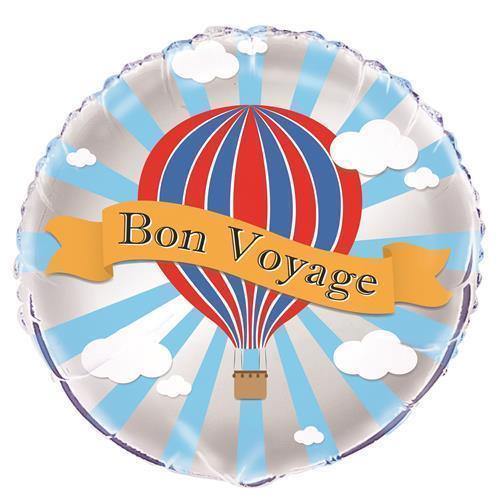 BON VOYAGE 18inch FOIL BLN PKG - The Base Warehouse
