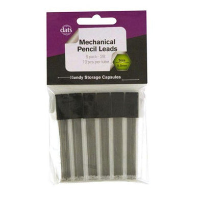 6 Pack Mechanical 0.5mm Lead Pencil - 2B - The Base Warehouse