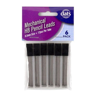 6 Pack Mechanical 0.5mm Lead Pencil - HB - The Base Warehouse