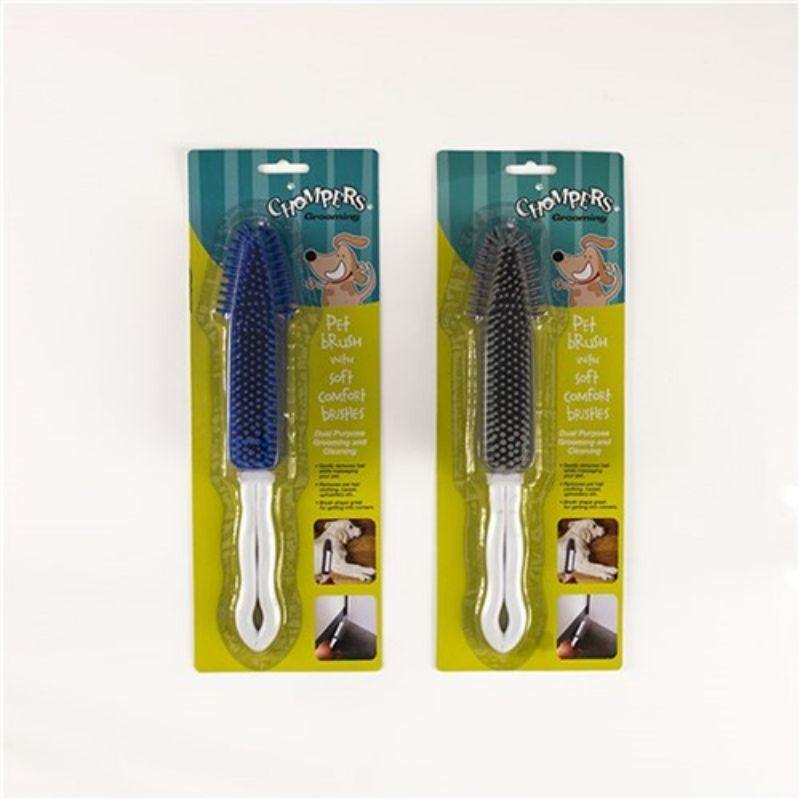 Brush Pet w Soft Rubber Bristles 27cm