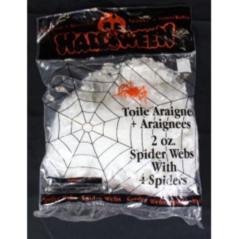 Spider Web with 4 Spiders - 56g - The Base Warehouse