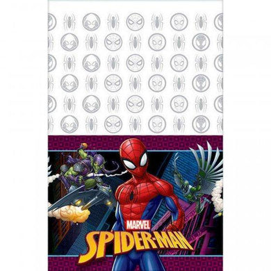 Spiderman Web Wonder T/Cover Spiderman Webbed Tablecover Plastic - The Base Warehouse