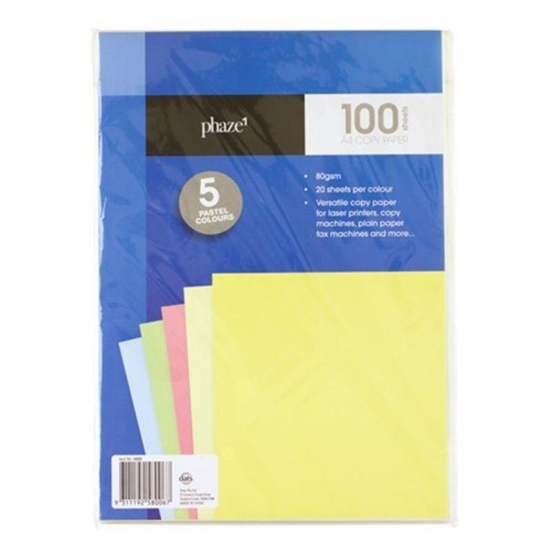 100 Pack A4 Pastel Copy Paper - The Base Warehouse