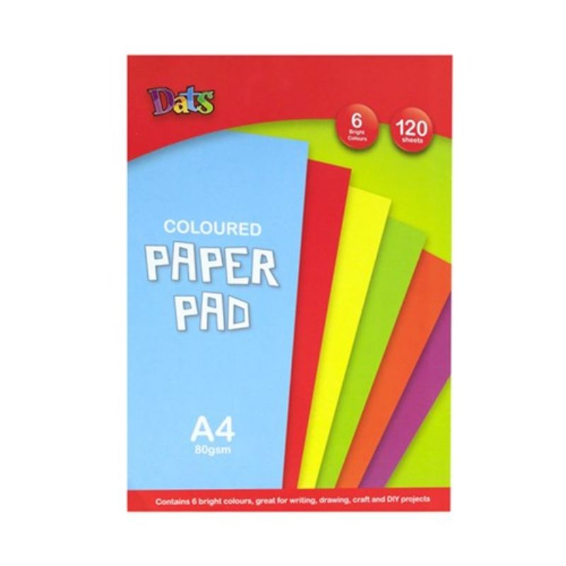 120 Pack A4 Bright Colour Paper Pad