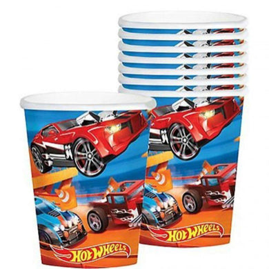 8 Pack Hot Wheels Wild Racer Cup - 266ml - The Base Warehouse