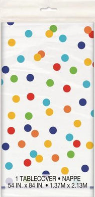 Rainbow Dots Tablecover - The Base Warehouse