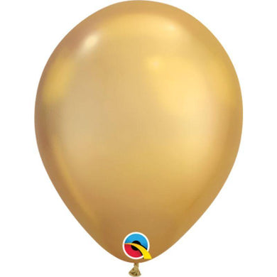 Chrome Gold Latex Balloon - 28cm - The Base Warehouse
