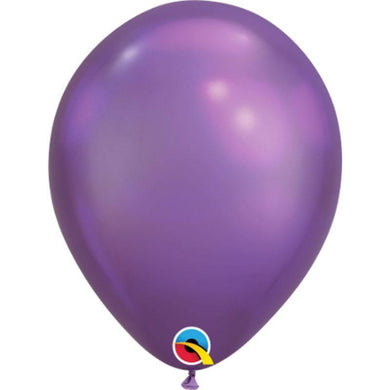 Chrome Purple Latex Balloon - 28cm - The Base Warehouse