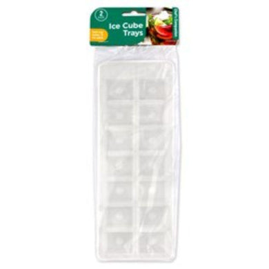 2 Pack 14 Ice Cube Tray - 9.4cm x 24cm - The Base Warehouse