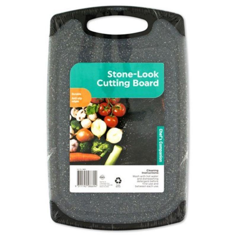 Stone-Look Cutting Board with TPR - 31.5cm x 20cm